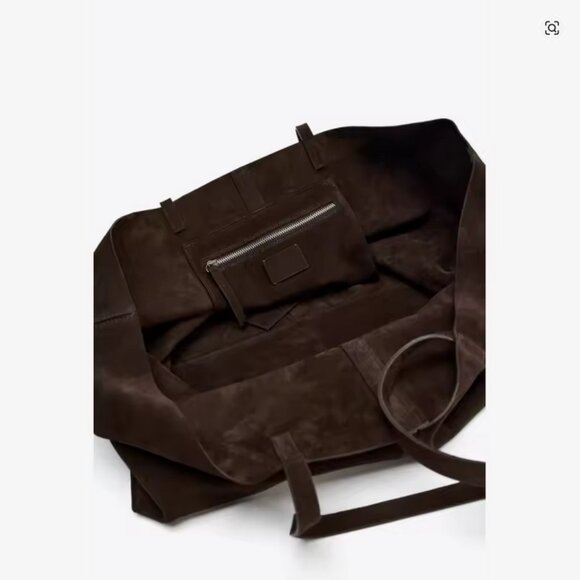 New Trending Large Faux Suede Tote Bag - Picture 5 of 13